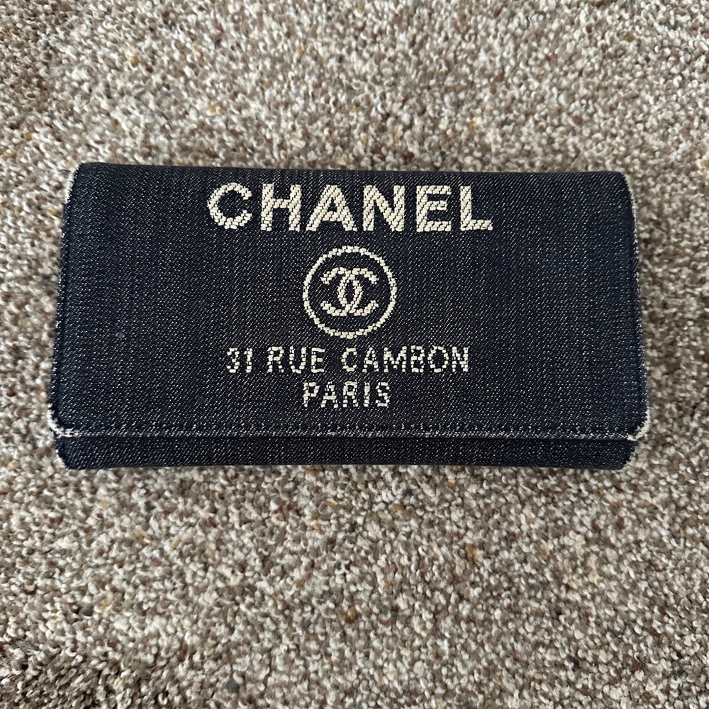 Authentic Chanel Denim Wallet